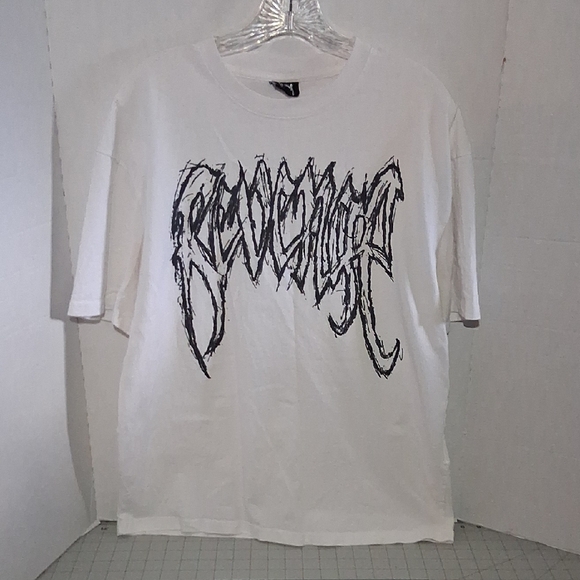 Revenge Clothing Other - Revenge Clothing White Tee with Black Graphic
